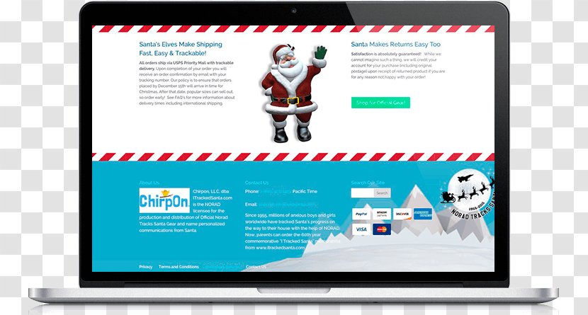 Display Advertising Web Page Logo Online - Media - NORAD Tracks Santa Transparent PNG
