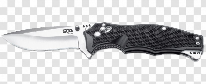 Pocketknife SOG Specialty Knives & Tools, LLC Blade VG-10 - Clip Point - Knife Transparent PNG