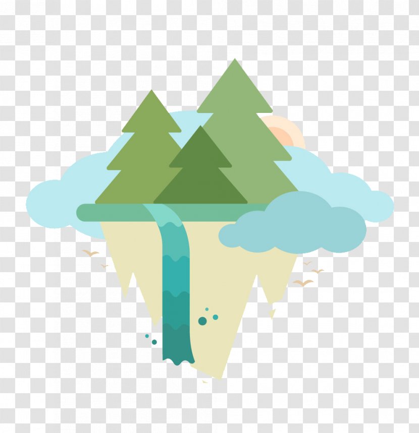 Forest Illustration - Cartoon - Picture Material Transparent PNG