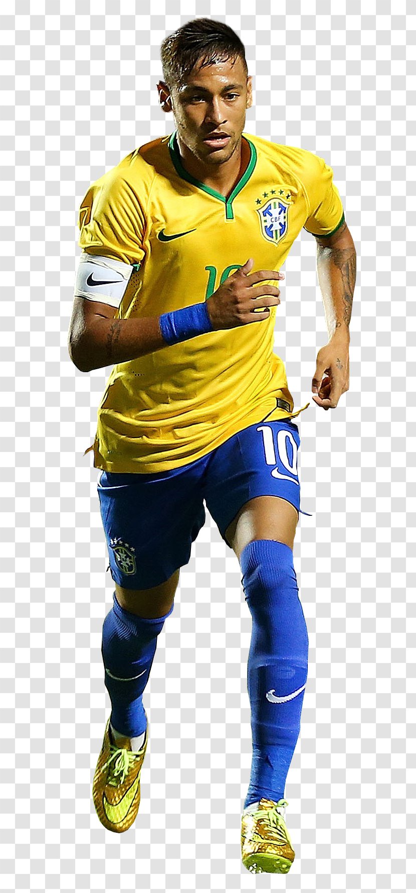 Team Sport Football T-shirt Uniform - Jersey - Brazil Player Transparent PNG