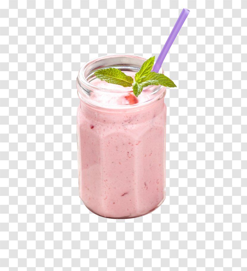 Milkshake Smoothie Strawberry Juice - Frozen Dessert Transparent PNG
