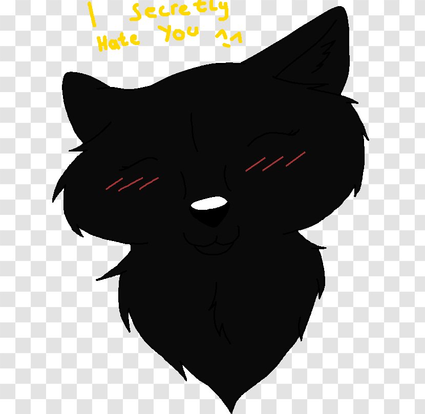 Whiskers Cat Snout Clip Art - Black Transparent PNG
