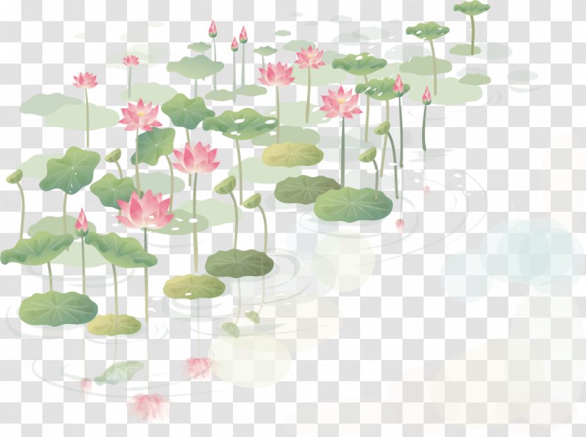Flower Drawing Clip Art - Leaf - Hand-painted Lotus Transparent PNG