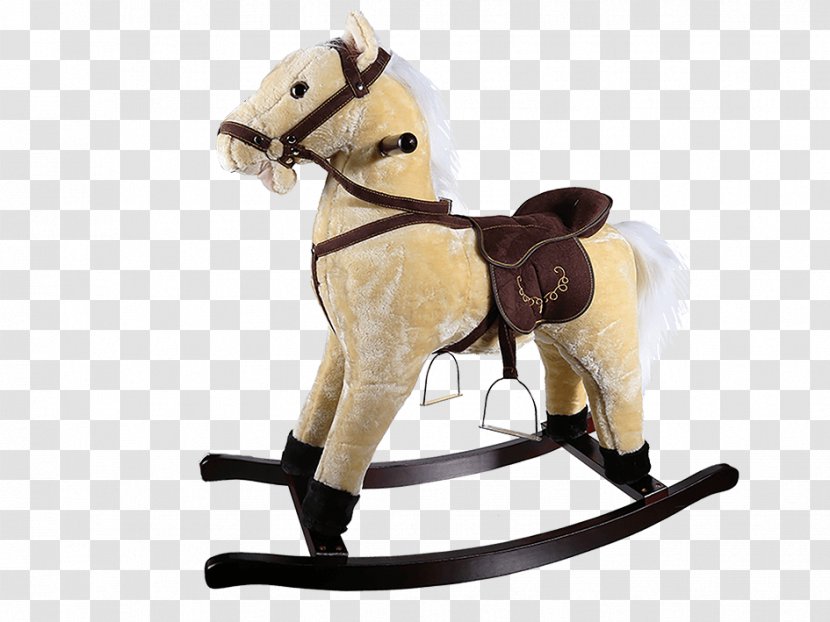 Pony Rocking Horse Rein Toy - Plush Transparent PNG