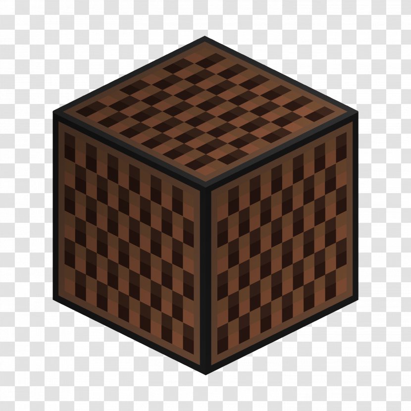 Minecraft Note Block Wood Stain Texture Mapping Box - Video Game Transparent PNG