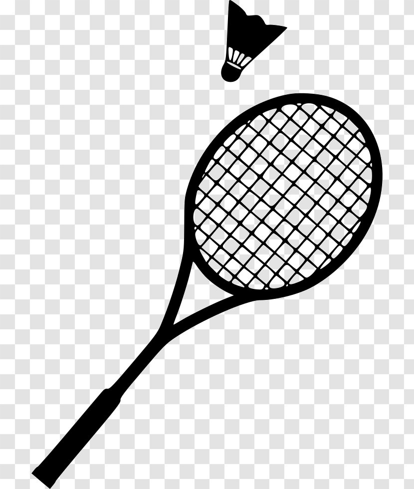 Racket Royalty-free Tennis Balls Clip Art - Black And White - Badminton Transparent PNG