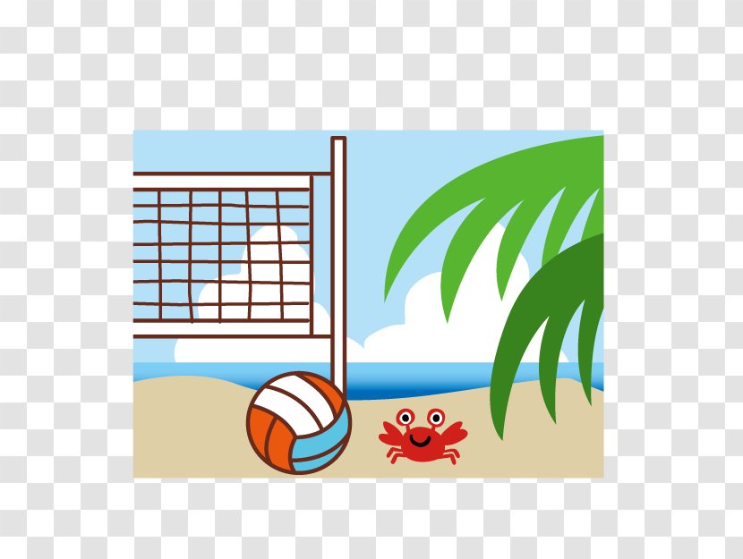 Beach Gratis Volleyball - Material - Cartoon Transparent PNG