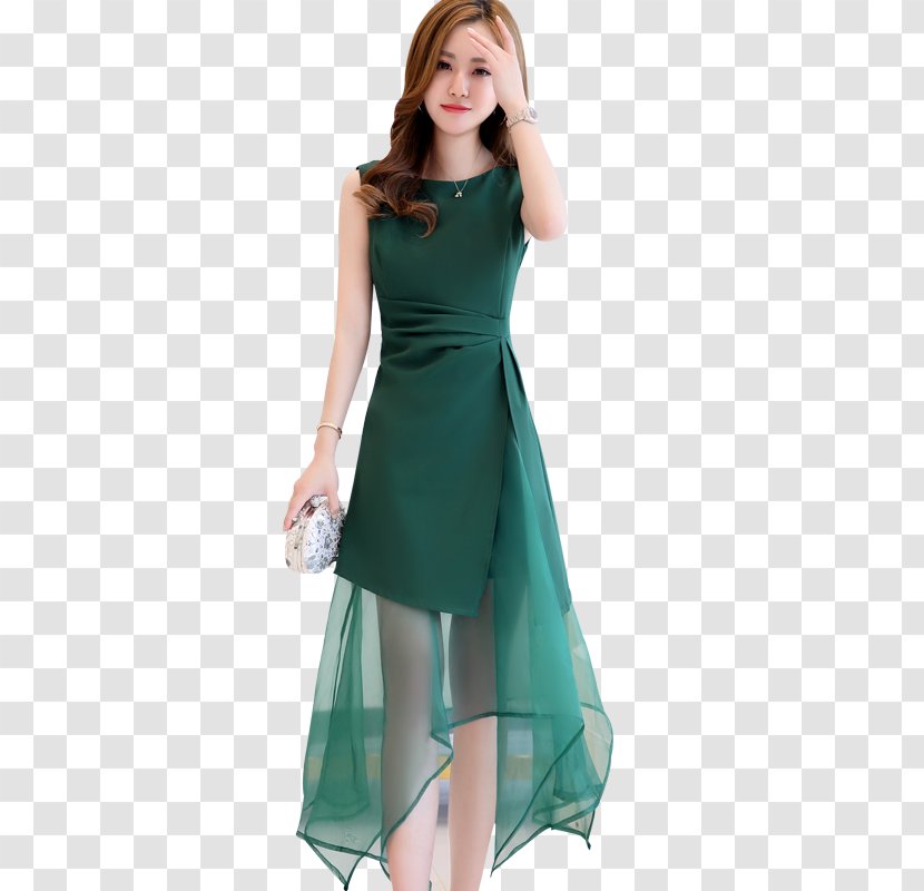 Dress Skirt Sleeveless Shirt Cheongsam - Woman Transparent PNG