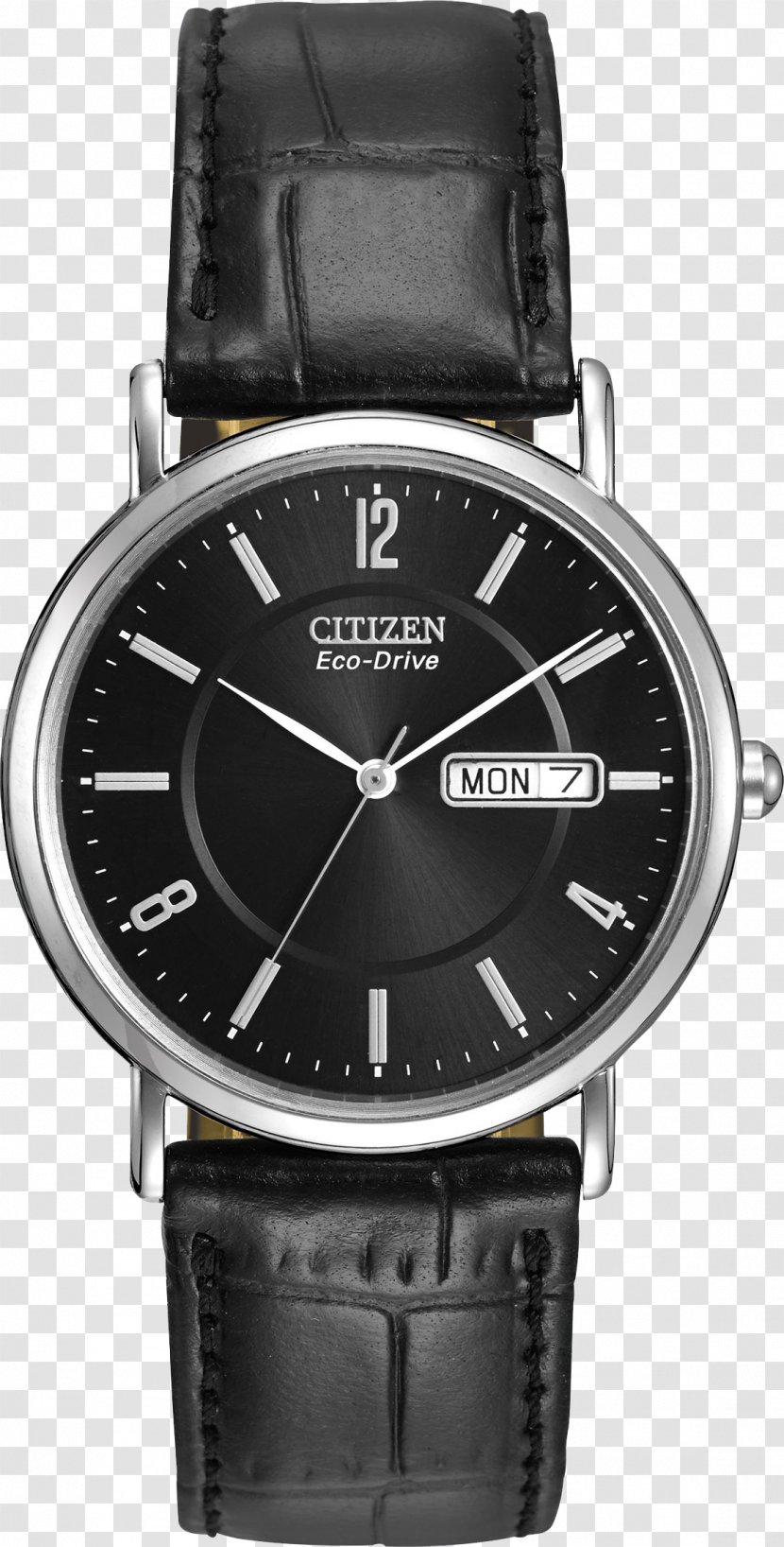 CITIZEN Eco-Drive Perpetual Chrono A-T Watch Strap Citizen Holdings - Black Leather Transparent PNG