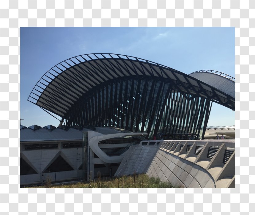 Gare De Lyon Saint-Exupéry Architecture Facade Steel - Building Transparent PNG