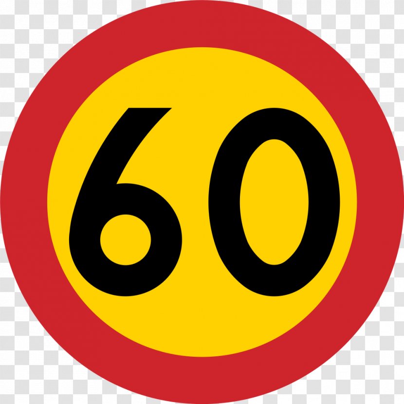 Traffic Sign Speed Limit Kilometer Per Hour Road - 1000 Transparent PNG