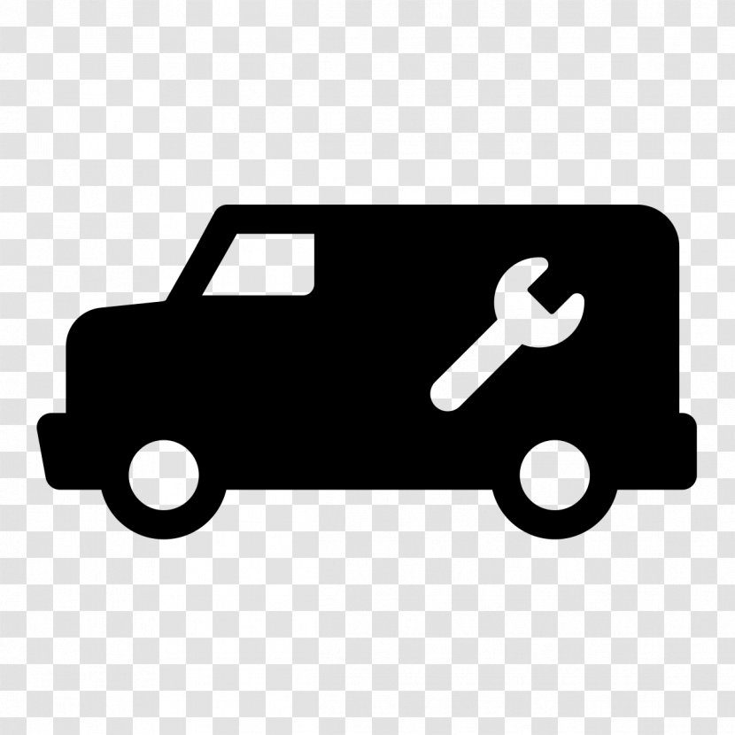 Customer Service Technical Support Car Icon Design - Black And White Transparent PNG