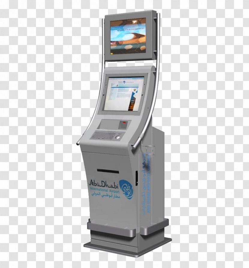 Interactive Kiosks Abu Dhabi International Airport Airports Company - Electronic Device - Garanti Bank Transparent PNG
