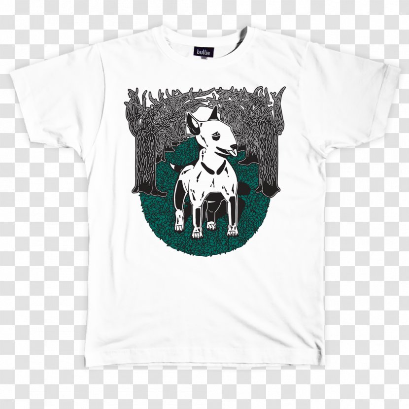 T-shirt Bull Terrier Sleeve - White - Clearance Sale Engligh Transparent PNG