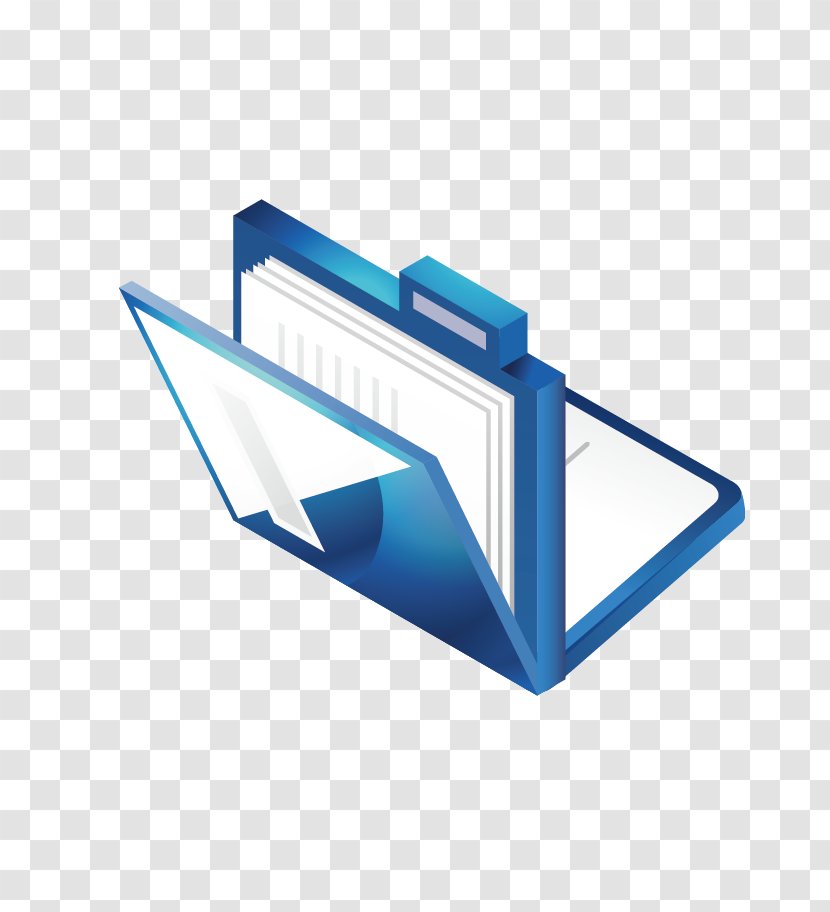 Directory Clip Art - Dessin Animxe9 - Cartoon Blue Folder Transparent PNG
