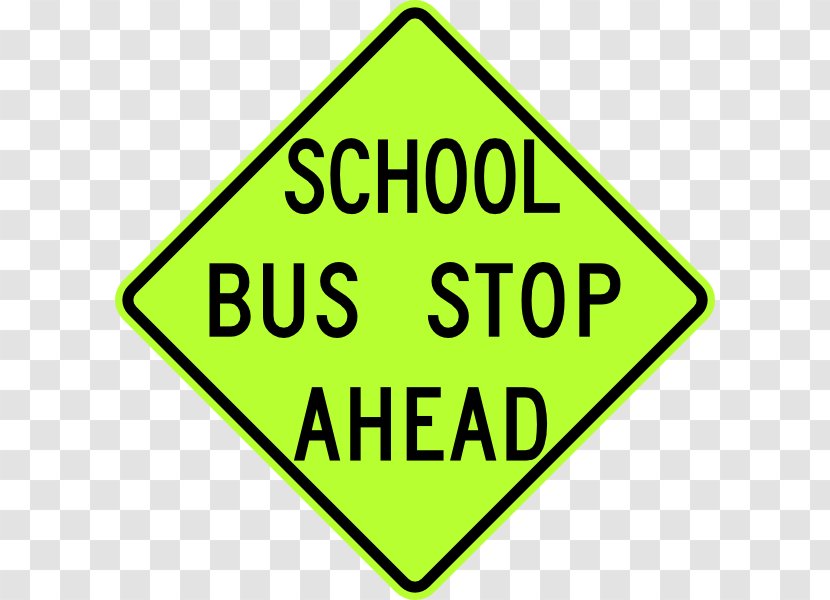 School Bus Traffic Stop Laws Sign - Clipart Transparent PNG