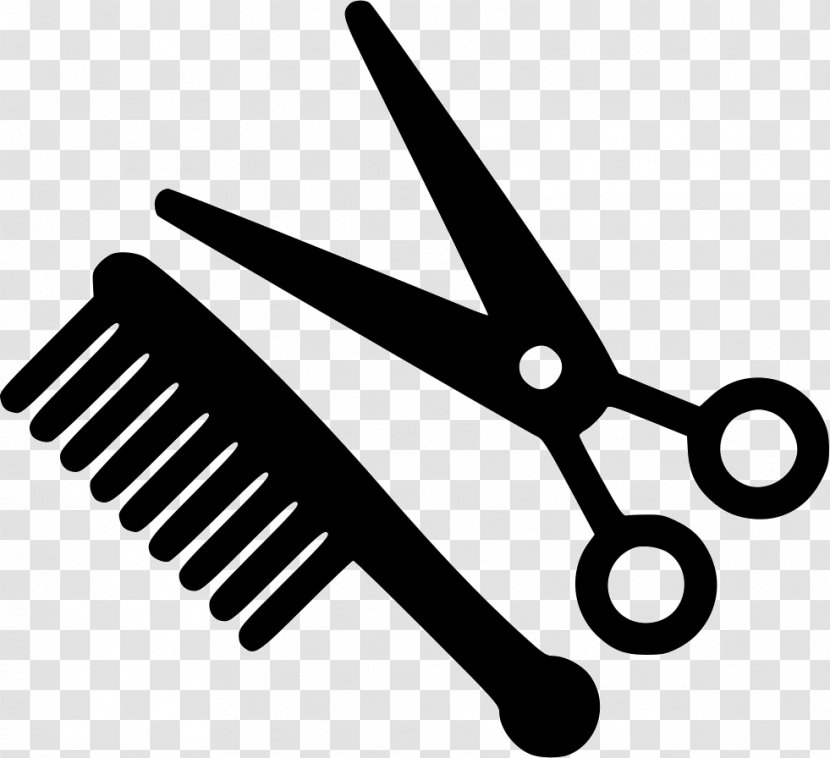 Comb Barber Scissors Hairdresser - Haircutting Shears Transparent PNG