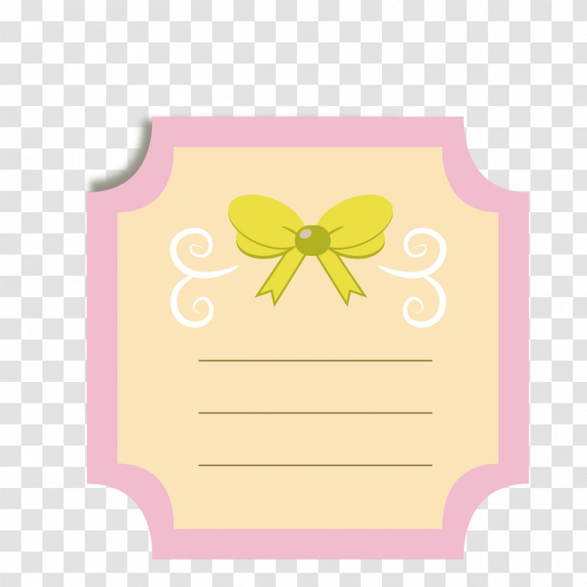 Paper Petal Greeting & Note Cards Rectangle Clip Art - Yellow - Letter Box Introduction Transparent PNG
