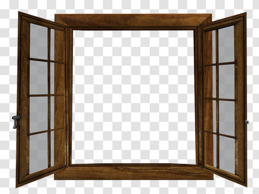 Window Shutter Picture Frames Glass - Sticker Transparent PNG