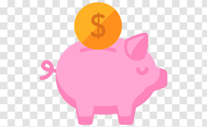 Piggy Bank Finance Account Clip Art - Deposit - Savings Cartoon Pink  Transparent PNG