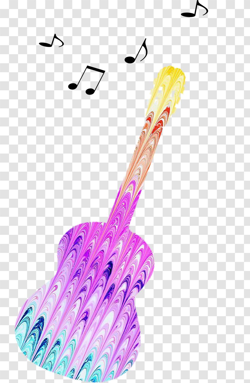 Guitar Watercolor Painting Musical Note - Tree - Creative Transparent PNG