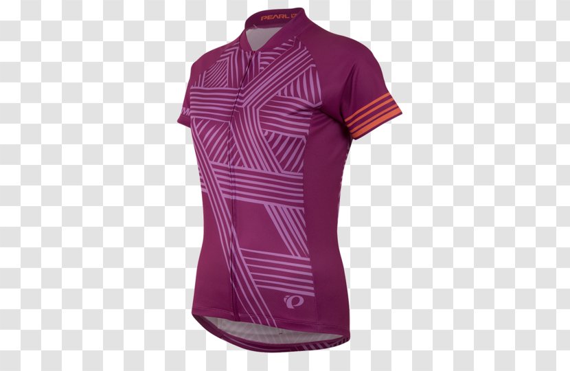T-shirt Sleeve Clothing Cycling - Purple Transparent PNG
