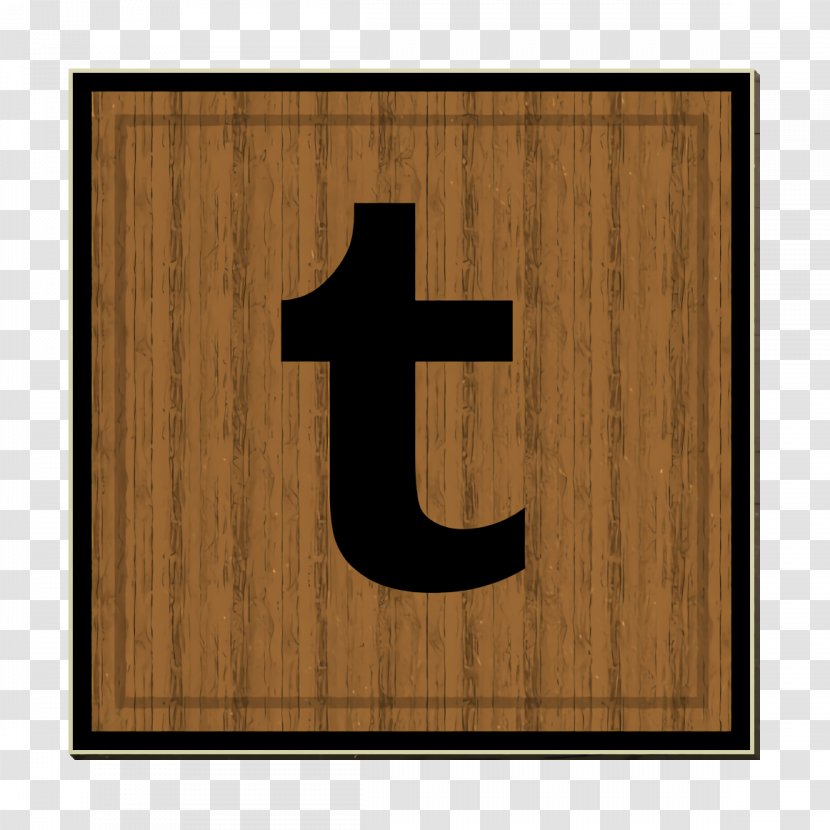 Logo Icon Media Social - Number - Rectangle Wood Transparent PNG