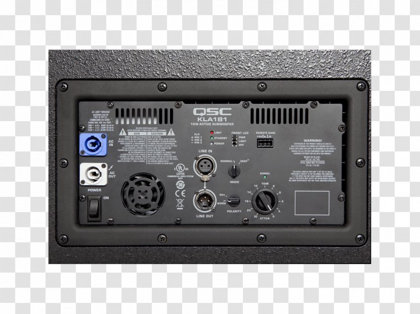 QSC KLA181 Line Array KLA12 Audio Products Subwoofer - Electronic Instrument - Kla Kila Transparent PNG