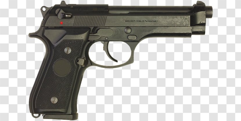 Beretta M9 92 Firearm Semi-automatic Pistol - 919mm Parabellum - Handgun Transparent PNG