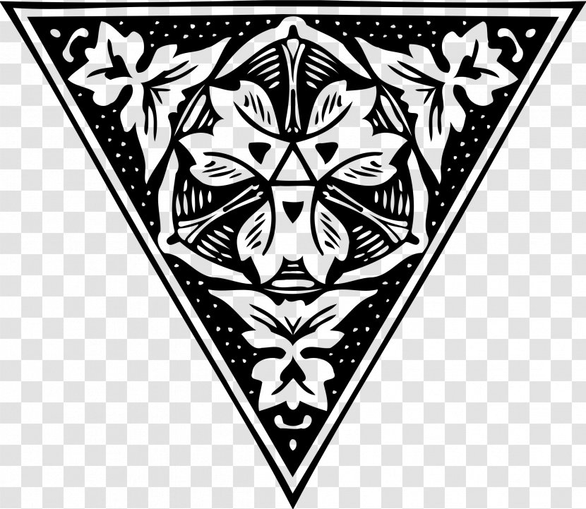Logo Graphic Design - Black And White - Decorative Triangle Transparent PNG
