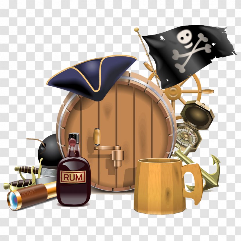 Piracy Royalty-free Illustration - Drawing - Pirate Themed Picture Transparent PNG