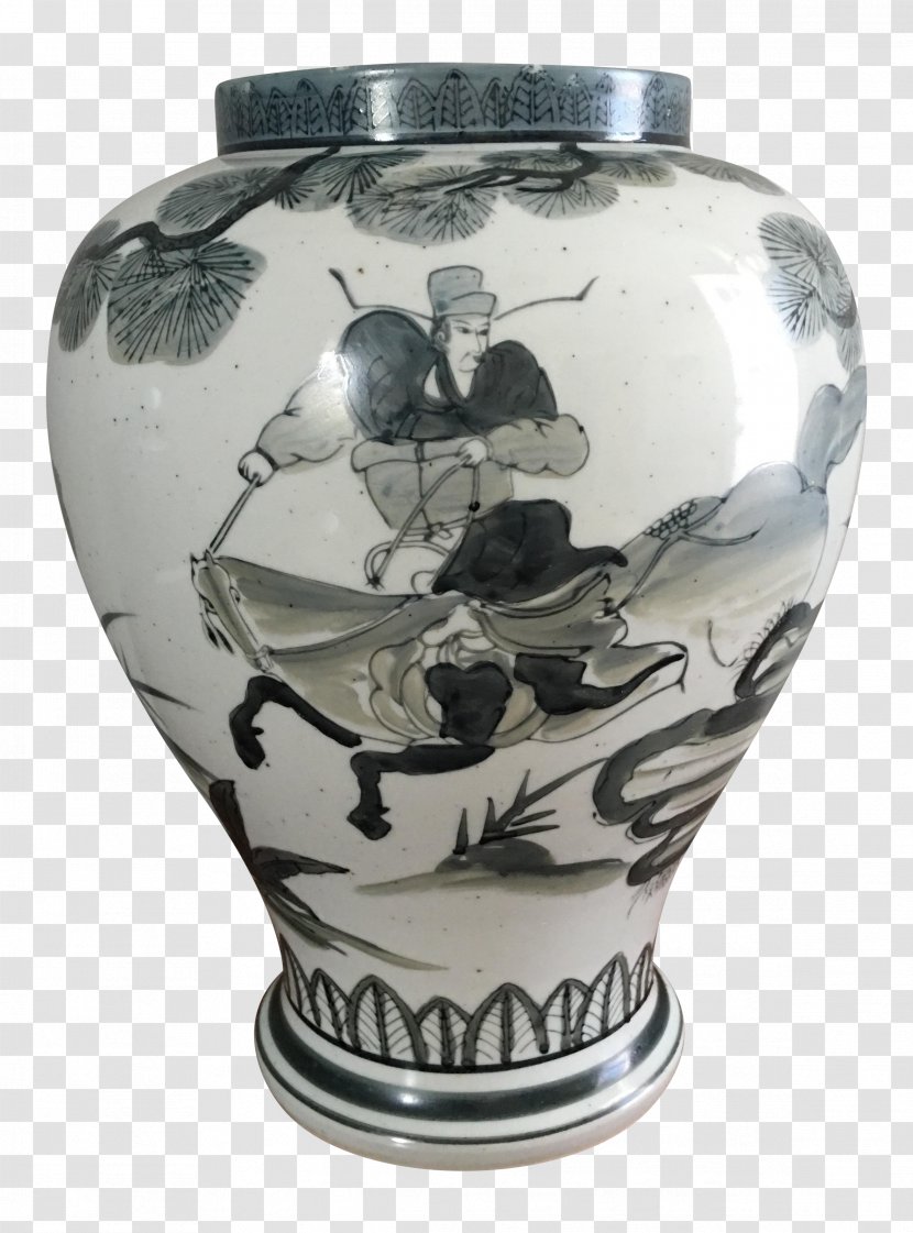 Vase Ceramic Blue And White Pottery Chairish Transparent PNG