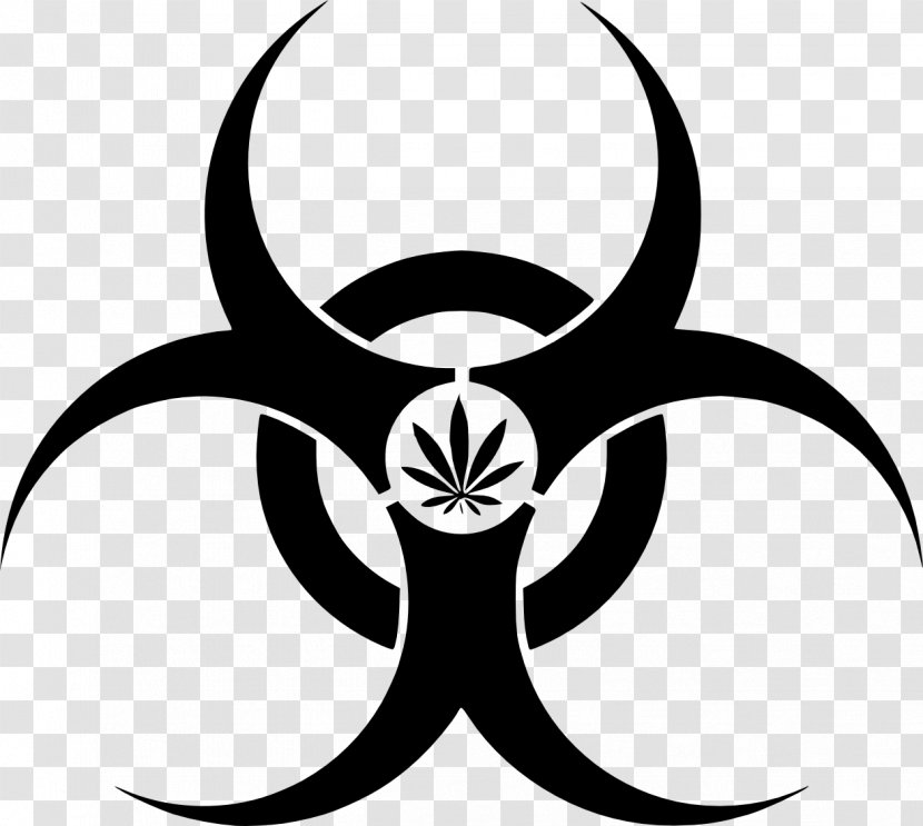 Biological Hazard Symbol Sign - Silhouette Transparent PNG