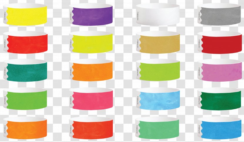 Paper Wristband Tyvek Plastic Bracelet - Material Transparent PNG