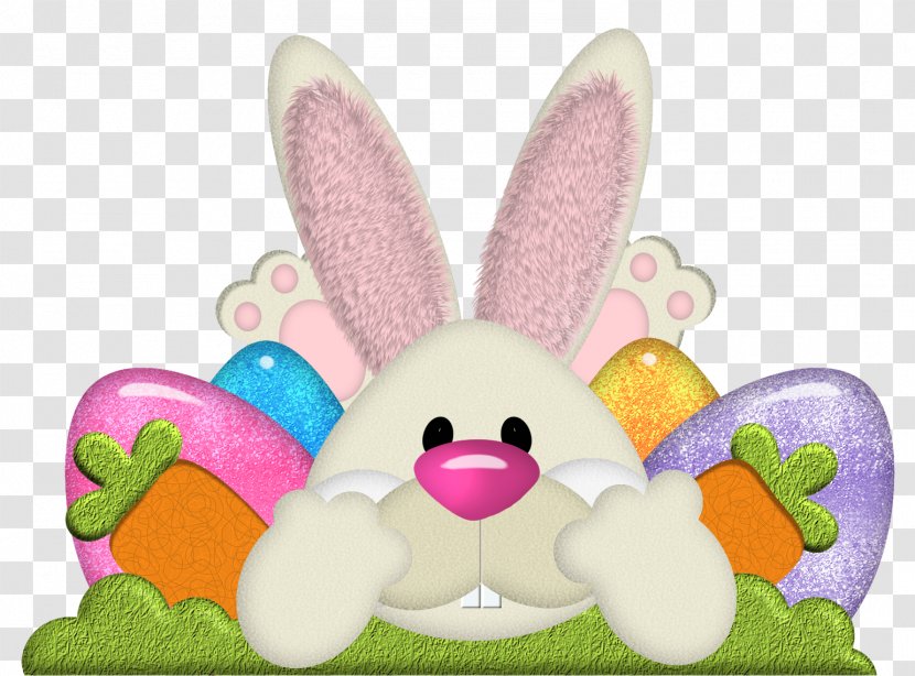 Easter Bunny Clip Art - Basket - With Eggs Transparent Clipart Transparent PNG