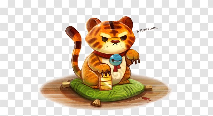 Tiger DeviantArt Drawing Painting Digital Art - Cat - Cartoon Transparent PNG