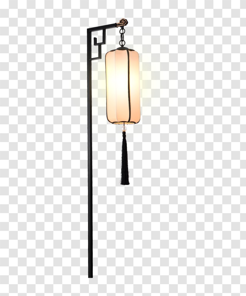 Lampe De Bureau Lantern Light Fixture - Chinese Table Lamp Transparent PNG