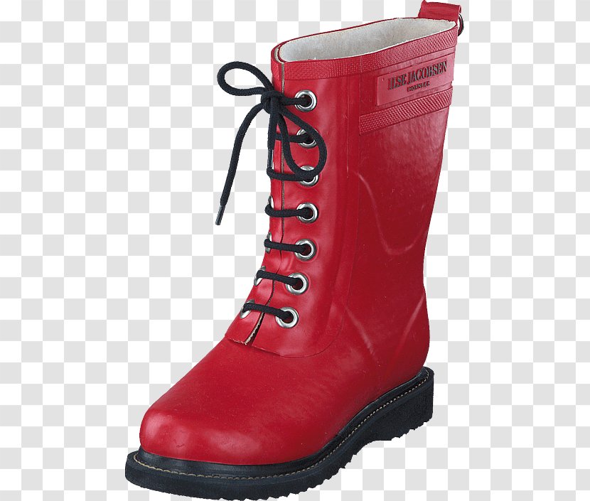 Wellington Boot Shoe Red White - Natural Rubber - Boots Transparent PNG