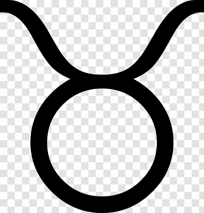 Astrological Sign Taurus Zodiac Symbol - Black Transparent PNG