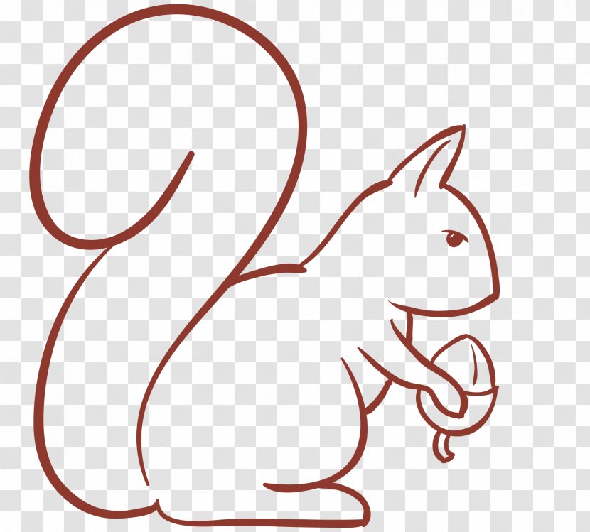 Red Squirrel Royalty-free Drawing - Flower Transparent PNG