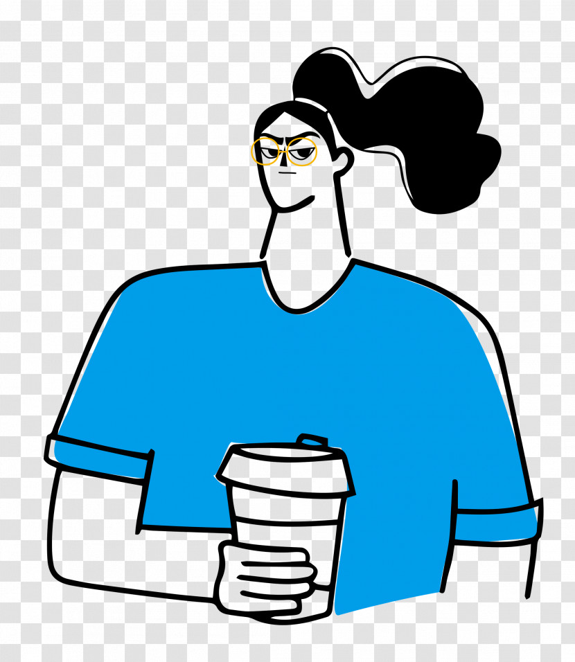 Holding Coffee Transparent PNG