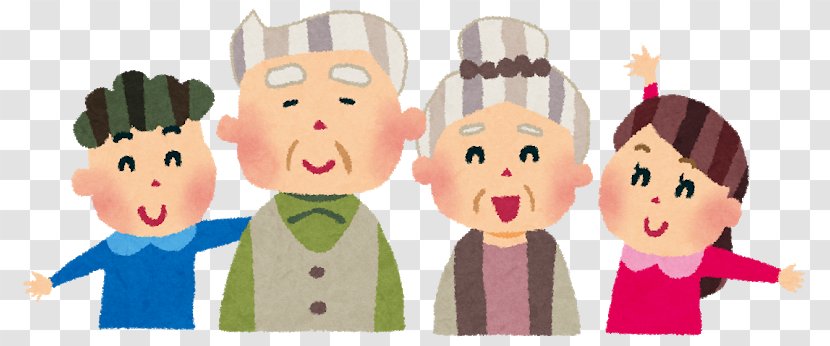 Old Age Home Caregiver Nursing Care Inheritance - Cartoon - Asian Family Transparent PNG