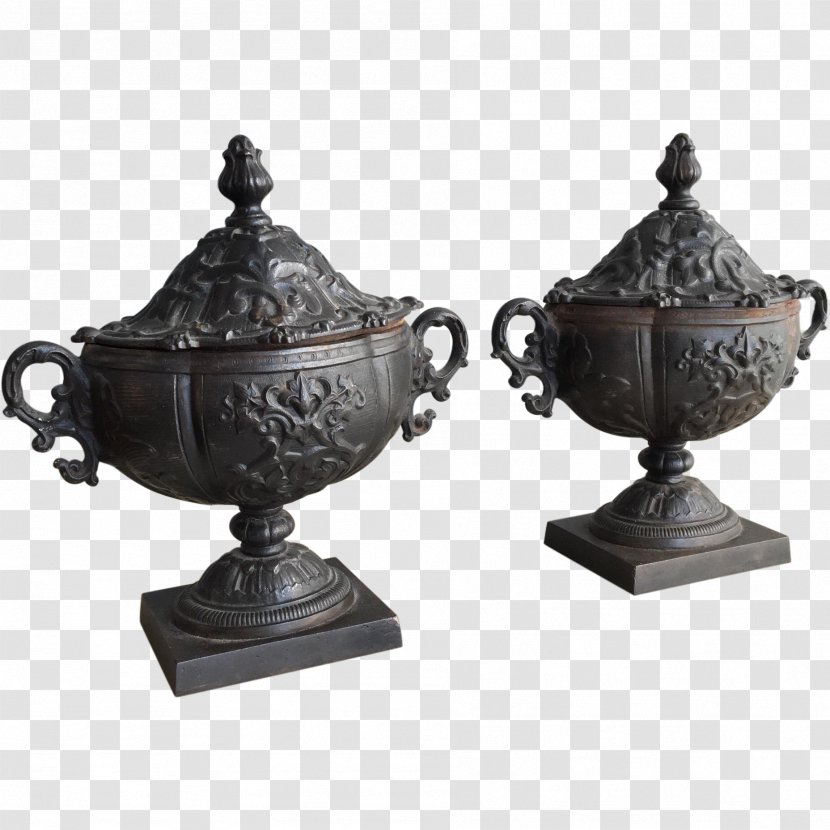 Urn Cast Iron Vase Bronze - Porcelain Transparent PNG