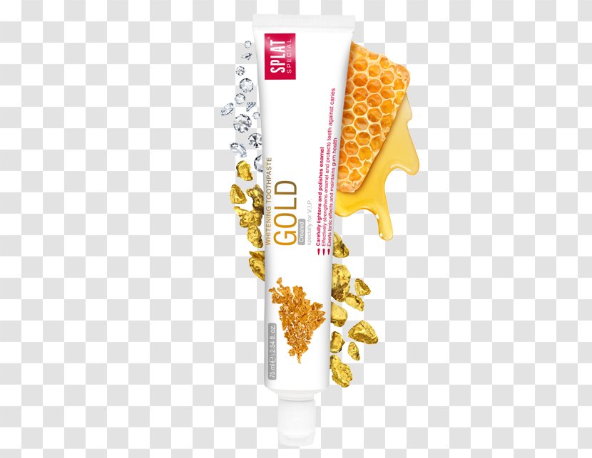 Toothpaste Splat-Cosmetica Tooth Enamel Toothbrush Gold Transparent PNG