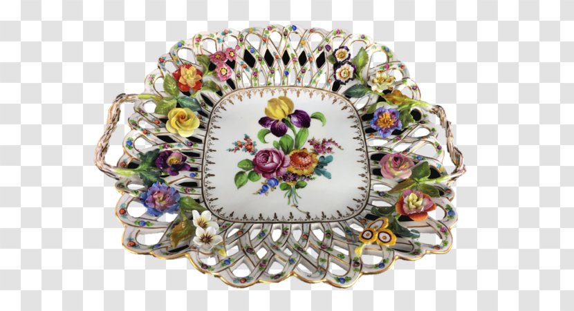 Dresden Porcelain Chinese Ceramics Plate - Material - Floral Ceramic Lamps Transparent PNG