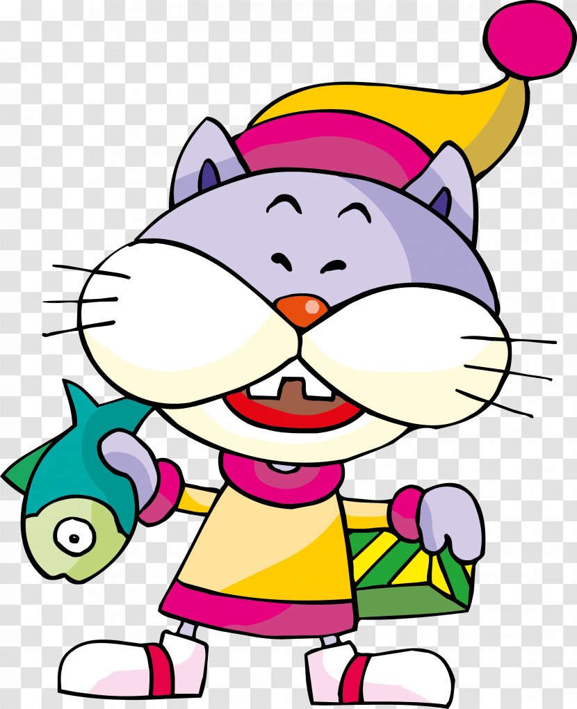 Cat Cartoon Drawing Clip Art - White - Kitty Transparent PNG