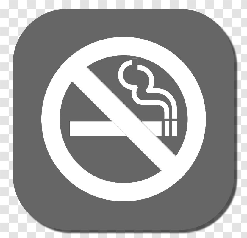 Smoking Ban Sign Clip Art - Black And White Transparent PNG