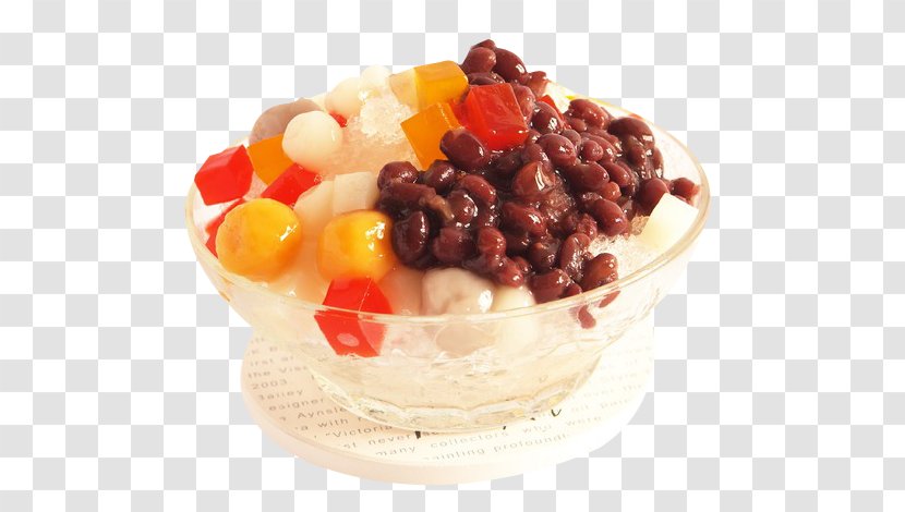 Smoothie Baobing Red Bean Ice Congee Patjuk - Delicious Porridge Pudding Image Transparent PNG