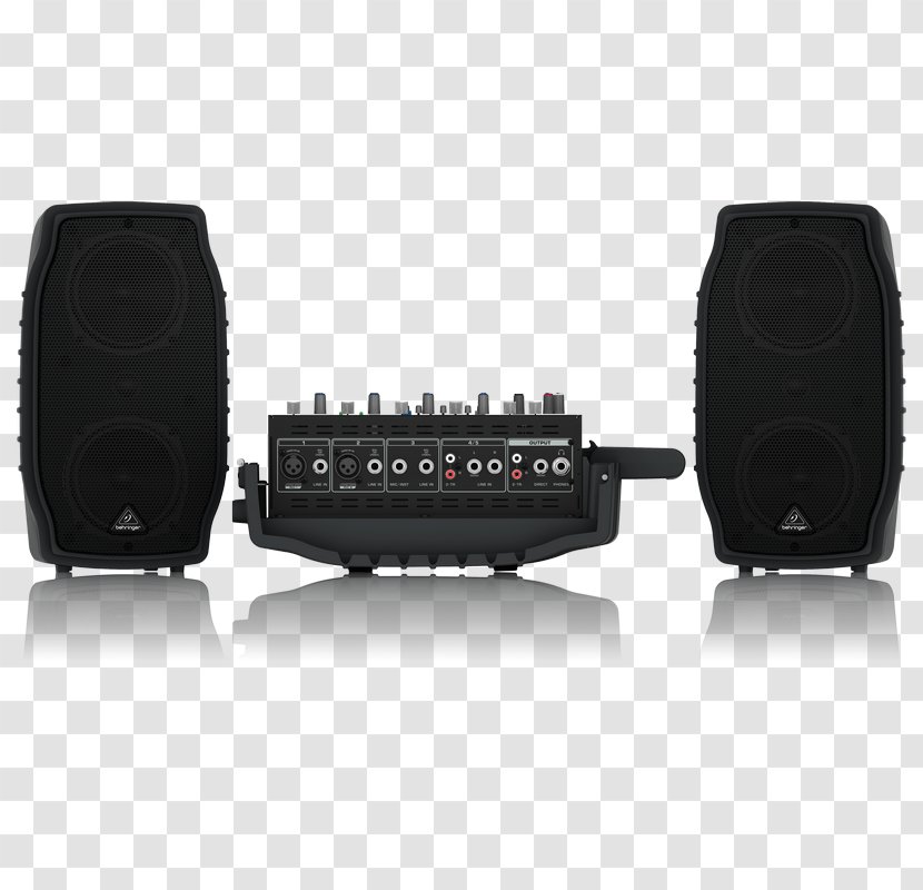 Microphone BEHRINGER Europort PPA2000BT Public Address Systems - Heart - Theatre Sound System Mixer Transparent PNG