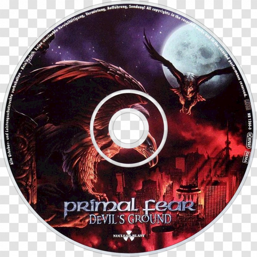 Primal Fear Devil's Ground Album Heavy Metal Compact Disc - Cartoon Transparent PNG